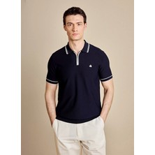 Brooks Brothers Lacivert Erkek Standart Triko Kazak BBSS26MKL007