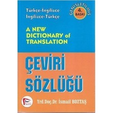 Pelikan Tıp Teknik Yayıncılık A New Dictionary Of Translation (Çeviri Sözlüğü) İsmail Boztaş Normal Boy Ciltsiz Kitap