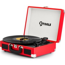 Ktools Nostalgie Pikap K344 - Kırmızı Bluetooth Destekli Müzik Kutusu ile Nostaljik Ses Deneyimi