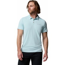 Columbia AM1495 Tech Traıl Utılıty Polo Açık Mavi Erkek Polo T-Shirt