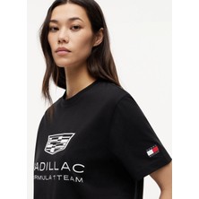 Tommy Hilfiger Siyah Erkek Regular Fit Logo Baskılı T-Shirt MN0MN00100BDS