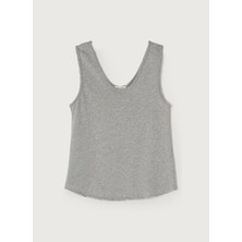 American Vintage Açık Gri Kadın T-Shirt SON29GE26