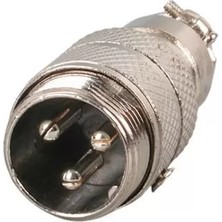 Mayk GX16-3 Pinli Metal Erkek Konnektör (M16 - 16MM)