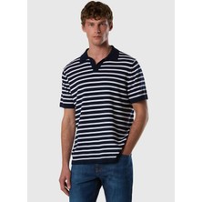 North Sails Lacivert - Beyaz Erkek Regular Fit Desenli Kazak NS0000699388