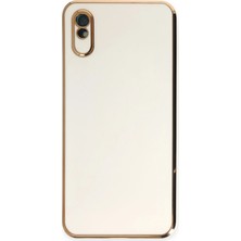 Mey Ithalat®   Redmi 9A Kılıf Volet Silikon - Beyaz