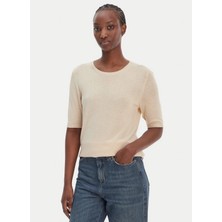 Boss Bej Kadın Bisiklet Oversize Kazak 50557077