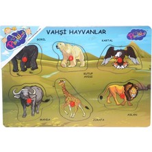 Mey Ithalat® ONY-328 329 Onyıl, Ahşap Tutmalı Vahşi Hayvanlar