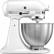 KitchenAid Classic 4,3 L Stand Mikser 275 W Güç ve Beyaz Renk ile Mutfakta Klasik Performans 5K45SS