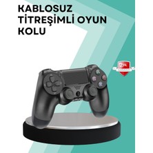 Mey Ithalat® Kablosuz Ps4 Oyun Kolu – Çift Titreşimli Motor, Uzun Pil Ömrü ve Hassas Kontrol