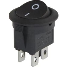Powermaster Yuvarlak 4 Pinli Işıksız On-Off Anahtar IC-133-4