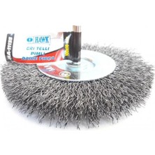 Mey Ithalat® Hawk HA11135 Pimli Gri Tel Daire Fırça 100X10 mm
