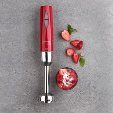 Korkmaz Vertex Çoklu Set 1300 W Kırmızı Blender 1 lt Ölçü Kabı ve 1,75 lt Doğrayıcı Hazne ile