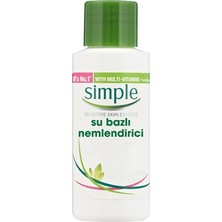 Simple Su Bazlı Nemlendirici 50 ml Hassas Ciltler İçin Nemlendirici Etkili Vitaminler İçerir