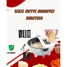 Mey Ithalat® Süzgeçli Çok Fonksiyonlu Döner Rende ve Doğrayıcı