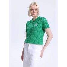 Lauren Ralph Lauren Yeşil Kadın Nakışlı Kazak 200932224