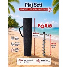 Form Outdoor Plaj Şemsiyesi Taşıma Çantası + Kum Saplama Aparatı Hediyeli