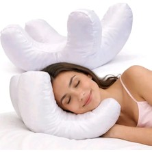 Zeelux Güzellik Yastığı – Beauty Sleep PILLOW,%100 Ipek Kumaşlı Kırışıklık Önleyici Yüz Yastığı, Sırt Üstü ve Yan Yatanlar Için Ergonomik Yüz ve Boyun Destek Yastığı