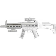 Mey Ithalat® Dürbünlü Pilli Tüfek 57 cm