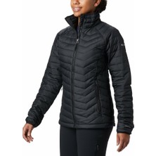 Columbia WK1498 Powder Lite Kadın Mont Nefes Alabilen Kumaş ile Outdoor Kullanım İçin Şişme Siyah