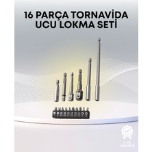 Mey Ithalat® Metal Gövdeli 16LI Bits Seti Çok Fonksiyonlu Tamir Aleti