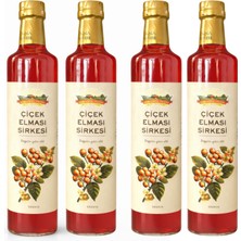 Fermente Atölye 4 Adet Çiçek Elması Sirkesi (4X500 Ml)