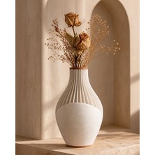 Ovra Premium Serisi Dekoratif 3D Baskı Vazo - Minimal Modern Tasarım