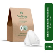 Well Pad Organic WellPad Organic Tekrar Kullanılabilir Hijyen ve İdrar Kaçırma Pedi - Normal 2'li