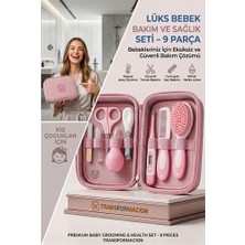 İlk El Grup Ieg™ Pembe 9 Parça Bebek Bakım Seti, Yenidoğan Hediye Sağlık Kiti (Tırnak Makası Ateş Öl�