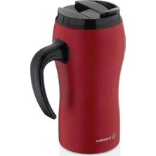 Korkmaz Comfort Kırmızı Mug A759-01 500 ml Paslanmaz Çelik Gövde ile Modern Tasarım