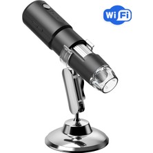 Alvepa AVPS314 1000X Wifi Dijital Mikroskop Siyah Aydınlatma Tipi ile Biyolojik Araştırmalar İçin
