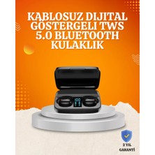 Uravas Store 1800 Mah Güçlü Şarj Kutusu Ile Bluetooth Kulaklık Seti