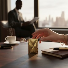 Hedea Premium Şampanya Altın Elmas Kesim Metal Çakmak - Lüks Rose Gold Serisi