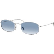Ray-Ban Rayban 0RB3832 003/3F 52 Güneş Gözlük Gümüş Çerçeve ile UV 400 Filtreli Mavi Cam
