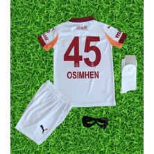 By Joseph 26/27 Yeni Sezon Victor Osimhen Gala.tas.aray. Beyaz Polo Yaka Çocuk Forması Full Set