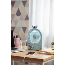 Miniso Disney Lilo & Stitch Lisanslı Dönebilen Mini Fan – Kompakt ve Eğlenceli