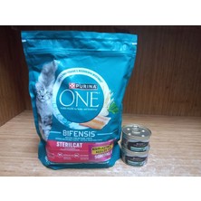Purina One Kısırlaştırılmış Somonlu Kedi Mama 800 Gram+2 Adet Kısırlaştırılmış Somon&ton Balıklı Pro Plan Kedi Konserve 85 Gram