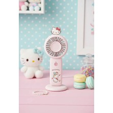 Miniso Sanrio Lisanslı Hello Kitty 1200MAH Taşınabilir Mini Fan – Şarj Edilebilir El Fanı 13,6 cm