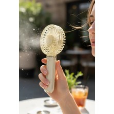 Miniso Lisanslı El Tipi Mini Fan Beyaz – Şarj Edilebilir Taşınabilir El Fanı 13,75 cm