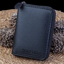 Carlino Unisex 11 cm Fermuarlı Cüzdan Suni Deri Malzeme ile Minimalist Stil KD108