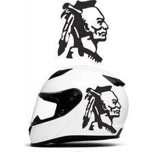 Sticker Usta Savaşçı Son Mohikan Kızılderili Kızıl Derili Yerli Sticker Oto Araba Motosiklet Kask Sticker 00219