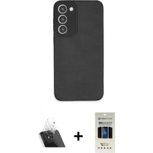 Pileli Store Pilelistore™ Galaxy S23 Plus Kılıf Doruk Asil Koleksiyonu - Siyah 5d Hayalet Cam Ekran Koruyucu + Kamera Lens Koruma Cam - Sf