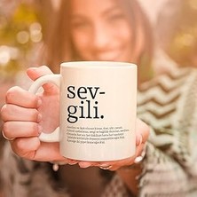 Uravas Store Sevgili Kelime Anlamlı Hediyelik Kupa Bardak
