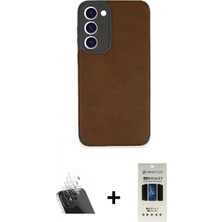 Pileli Store Pilelistore™ Galaxy S23 Plus Kılıf Doruk Asil Koleksiyonu - Siyah 5d Hayalet Cam Ekran Koruyucu + Kamera Lens Koruma Cam - Sf