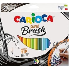 Uravas Store Carioca Super Brush Keçeli Boya Kalemi 20'li