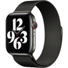 Pileli Store Mey Ithalat®   Watch 38MM Metal Mıknatıslı Kordon - Siyah