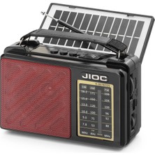Uravas Store Çok Renkli̇ Nostalji̇k Kamp ve Outdoor Solar Şarjli Tws Hoparlör H807BTDS