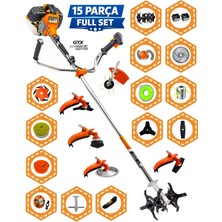 EISENN Eısenn German 15 Pcs Full Set Magnatec 4x4 Bakır Şanzıman Yan Tipi Benzinli Motorlu Ot Çalı Çim Biçme