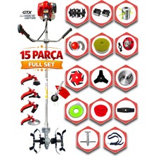 EISENN Eısenn German 15 Parça Full Set Fg Motor Yan Tipi Ot Çim Çalı Biçme Tırpanı Toprak Eşeleme Akrobat Çapa Aparatı