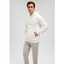 Mavi Erkek Beyaz M0610937-70057 Kapüşonlu Sweatshirt