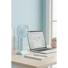 Miniso Sanrio Lisanslı Cinnamoroll Mini El Vantilatörü – Taşınabilir Şarjlı Serinletici 20 cm